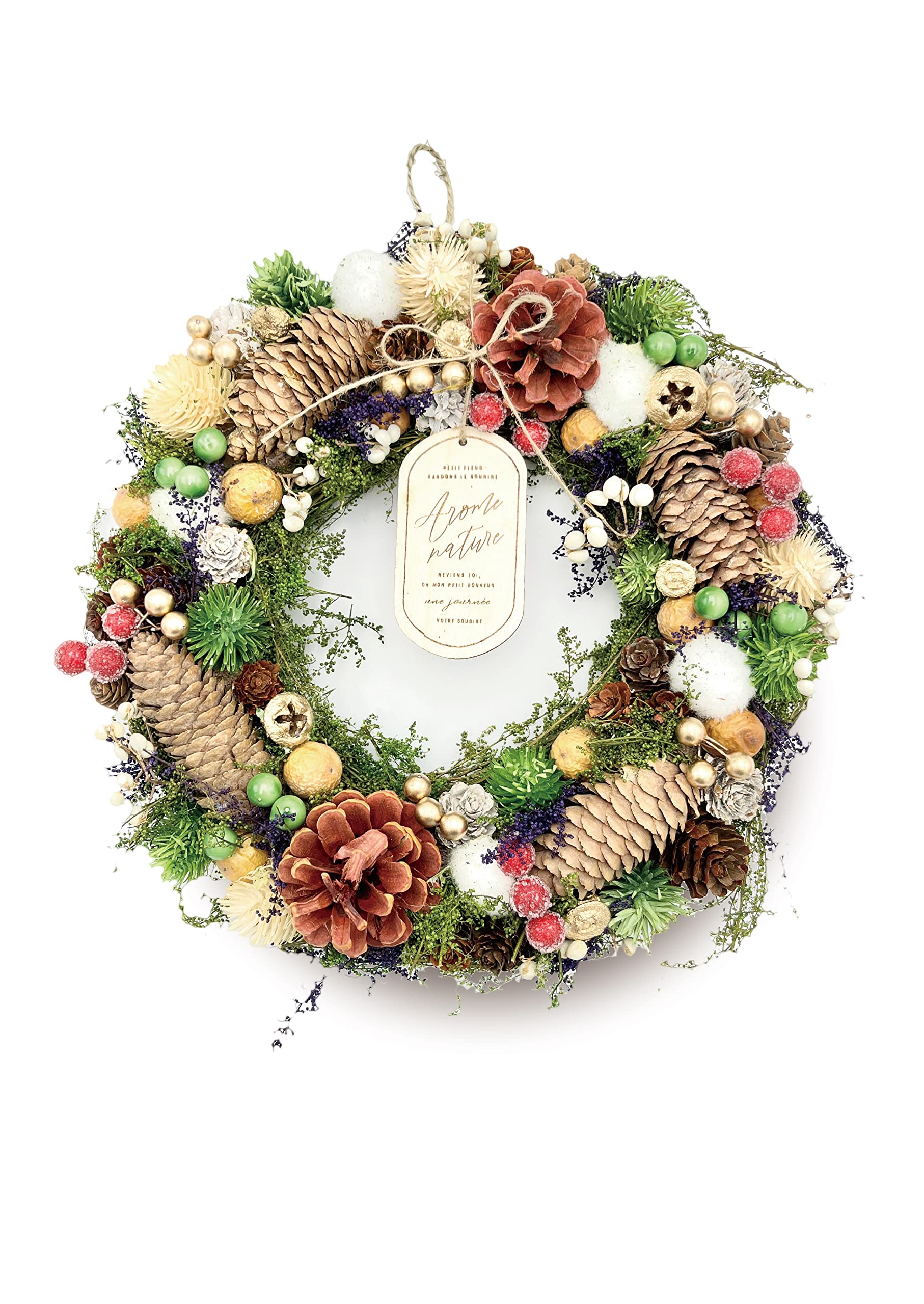 クリスマスリース♪可愛いサイズ クリスマスリース 早割 手作り デラックス50cm 玄関 大きい オレゴン産