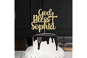 Custom God Bless Cake Topper for Baptism or Christening