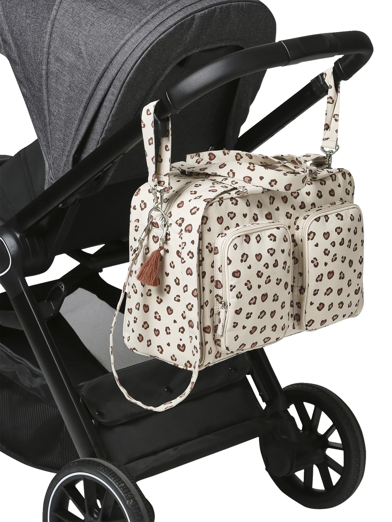 VERTBAUDET Sac à langer multipoches Family sable