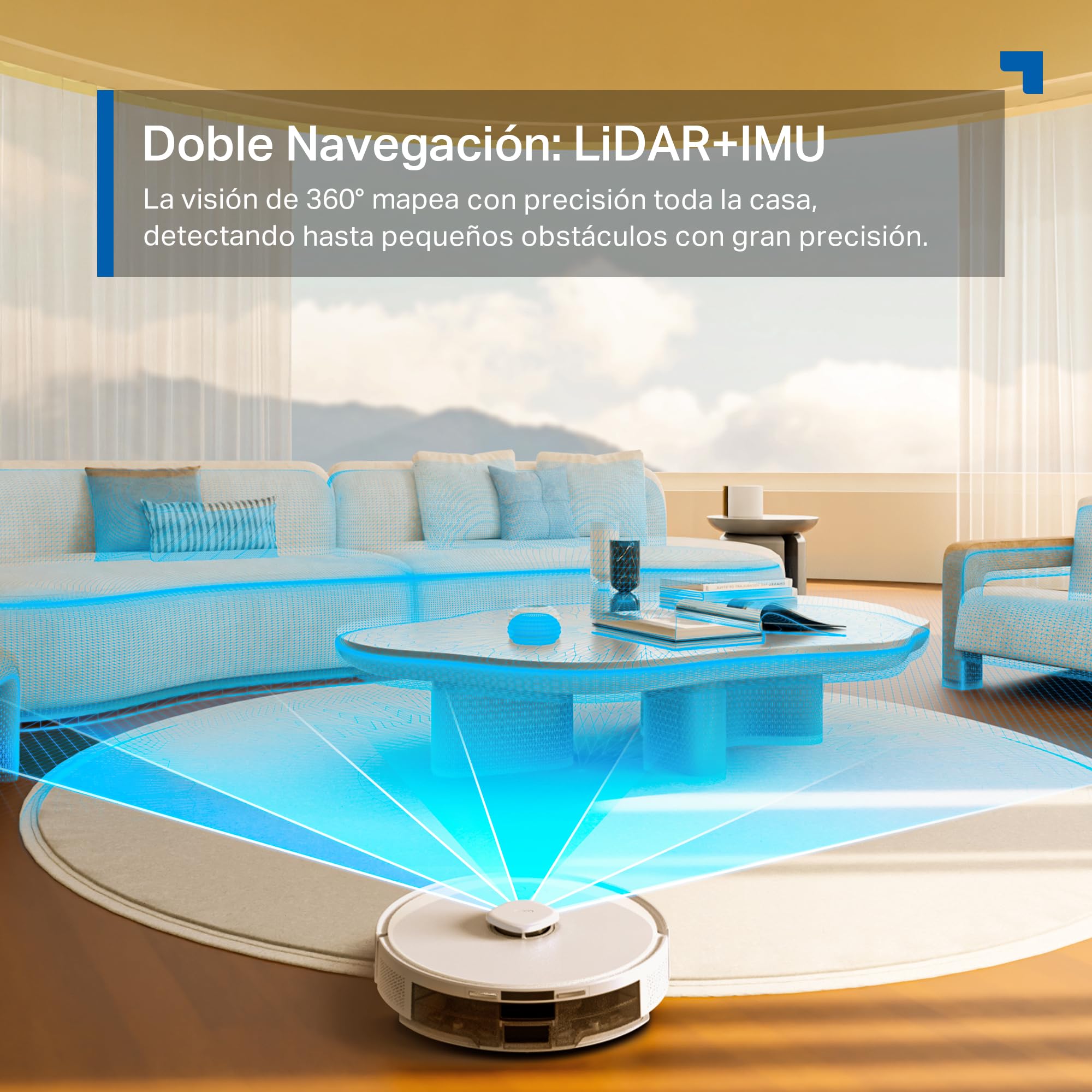 Tapo Robot odkurzający 4 w 1 RV30Max Plus automatyczne opróżnianie, cichy i cienki, bardzo mocny 5300 Pa, nawigacja LiDAR, autonomia 150 min, dywan i sierść zwierząt