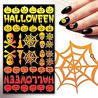 Vista 4 de FLONZNAIL - Calcomanías adhesivas para uñas (6 hojas) FLONZNAIL Bloody Splatter Nails Freeform Halloween Design Blood Murder Horror