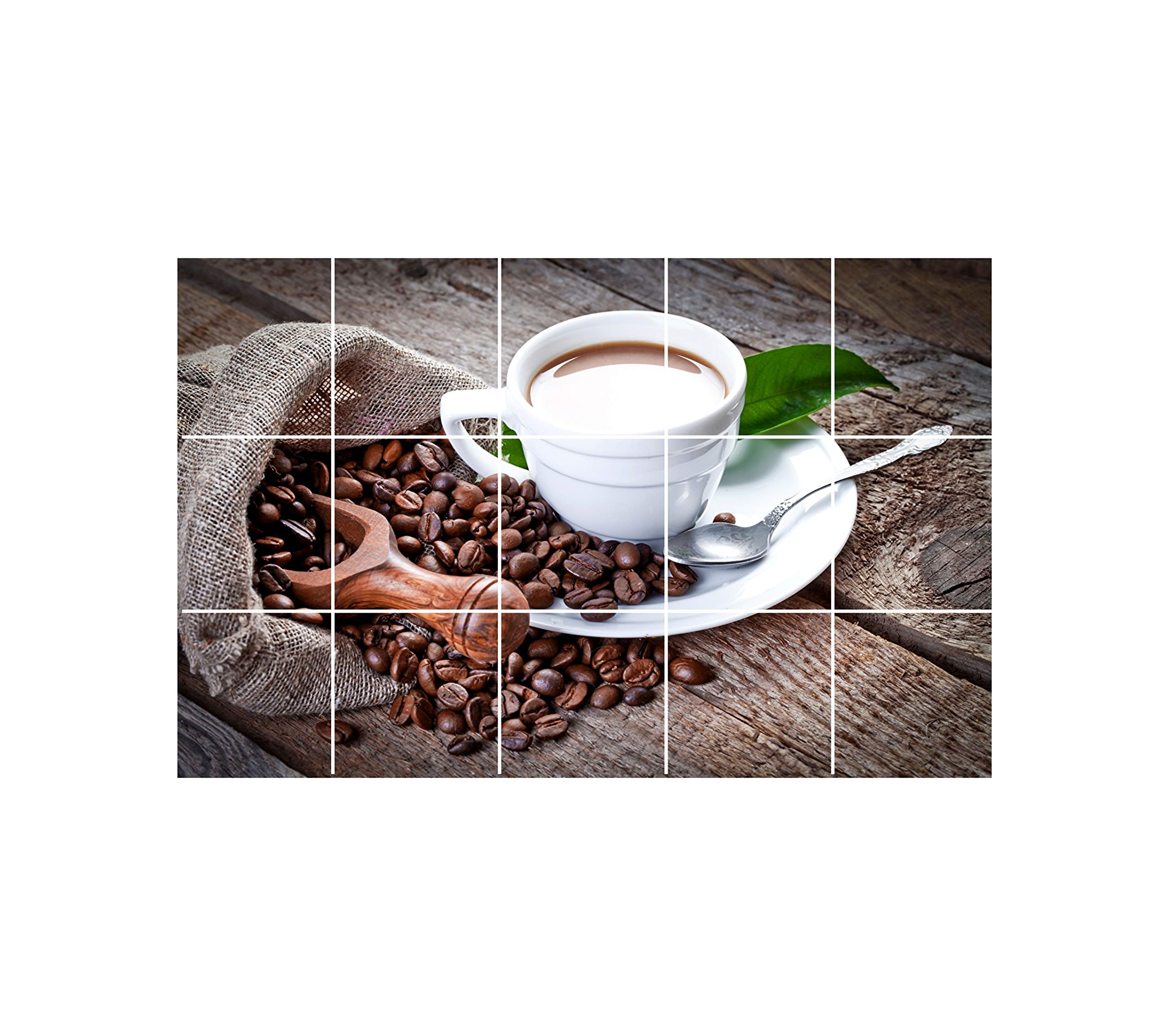 Sticker Hub Waterproof Kitchen Coffee Mug with Coffee Beans Wallpaper/Wall Sticker Multicolour - Kitchen Wall Coverings Area (60Cm X 91Cm) DKKWS31, Beverage (B07RBB61Y5) Amazon Price History, Amazon Price Tracker