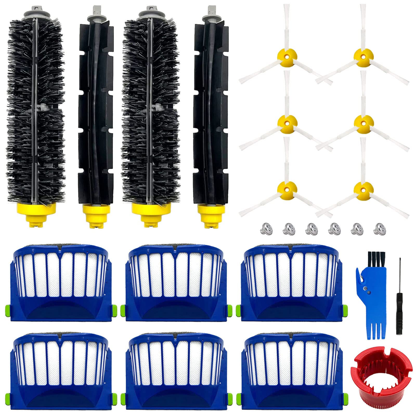 Kit Ricambi Per IRobot Roomba Serie 600: Spazzole, Filtri E Accessori Per 527, 585, 620, 650, 671 E Molti Altri