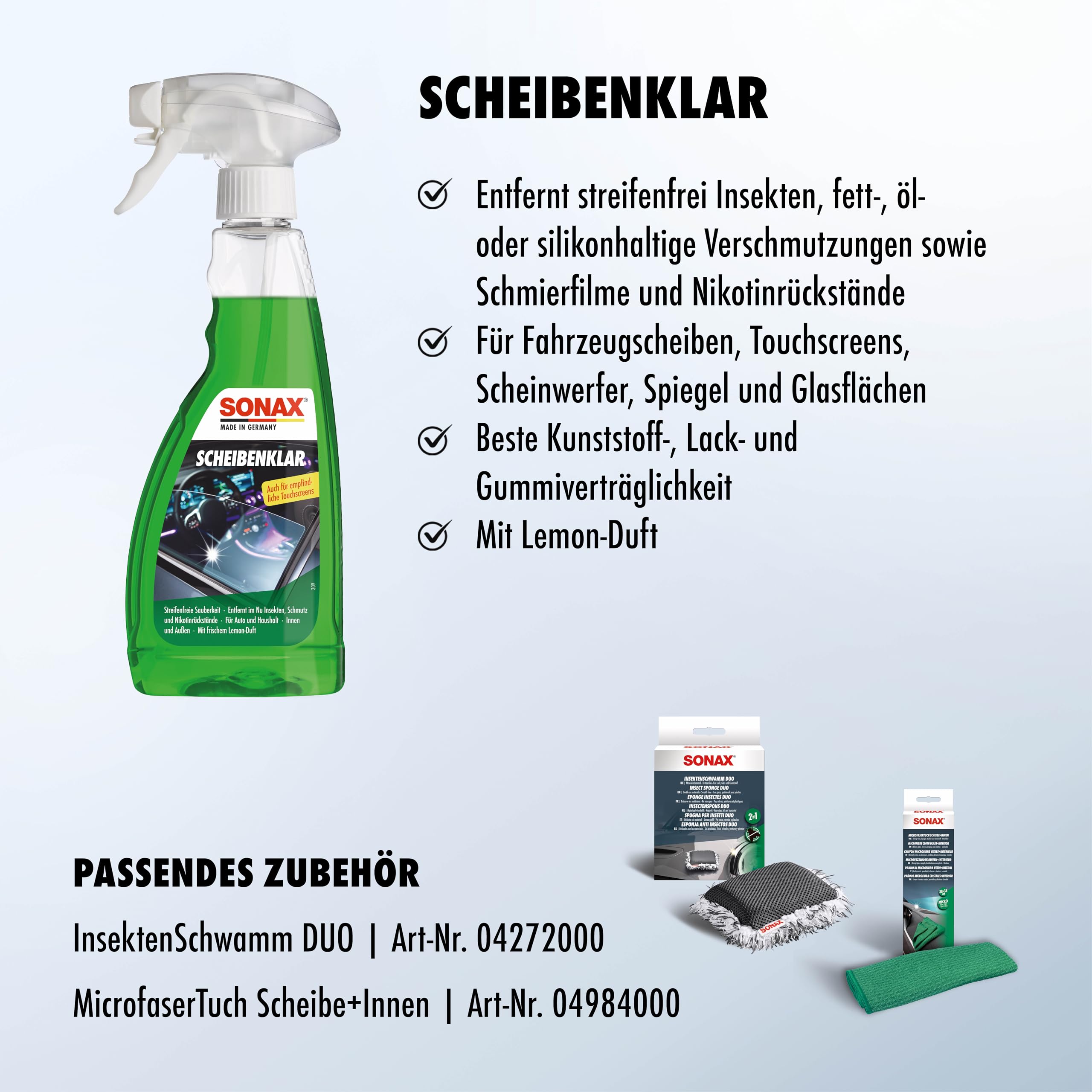 SONAX InnenraumPflegeset | Zur kompletten Reinigung und Pflege des Fahrzeuginnenraums.