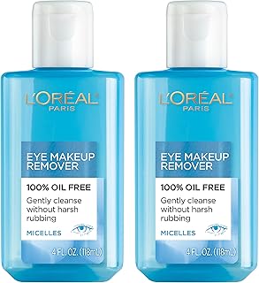 L'Oreal Paris Clean Artiste - Removedor de maquillaje de ojos sin aceite, 2 unidades