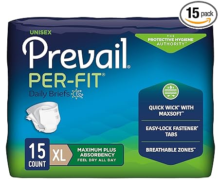 Prevail Per-Fit Adult Diapers - XL (15 Count)
