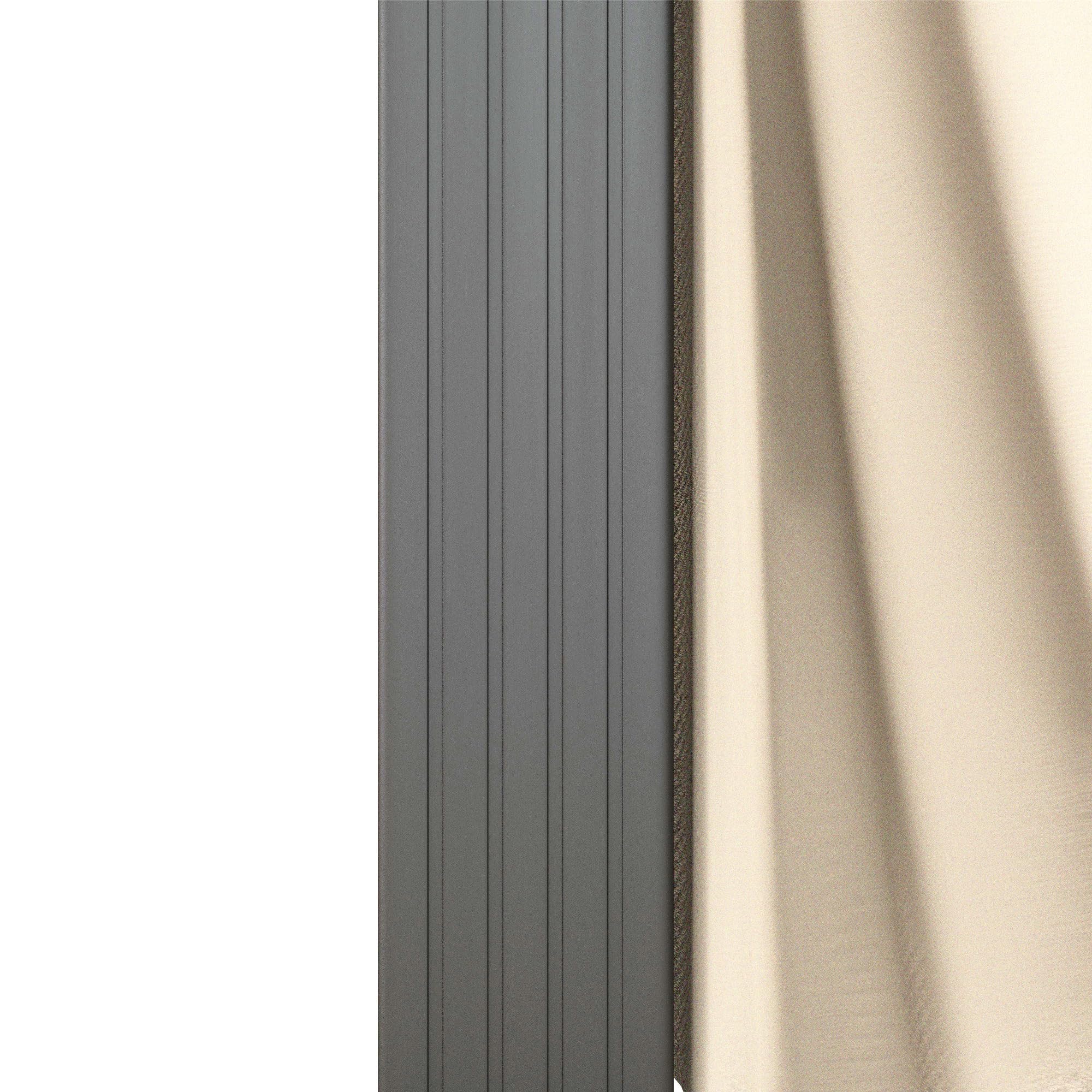 Outsunny Pérgola de Aluminio 4,2x3 m con Techo Corredizo Beige y Negro | Cenador de Jardín, Gazebo, 4 Paredes Laterales, Orificios de Drenaje, Pabellón para Patio Terraza