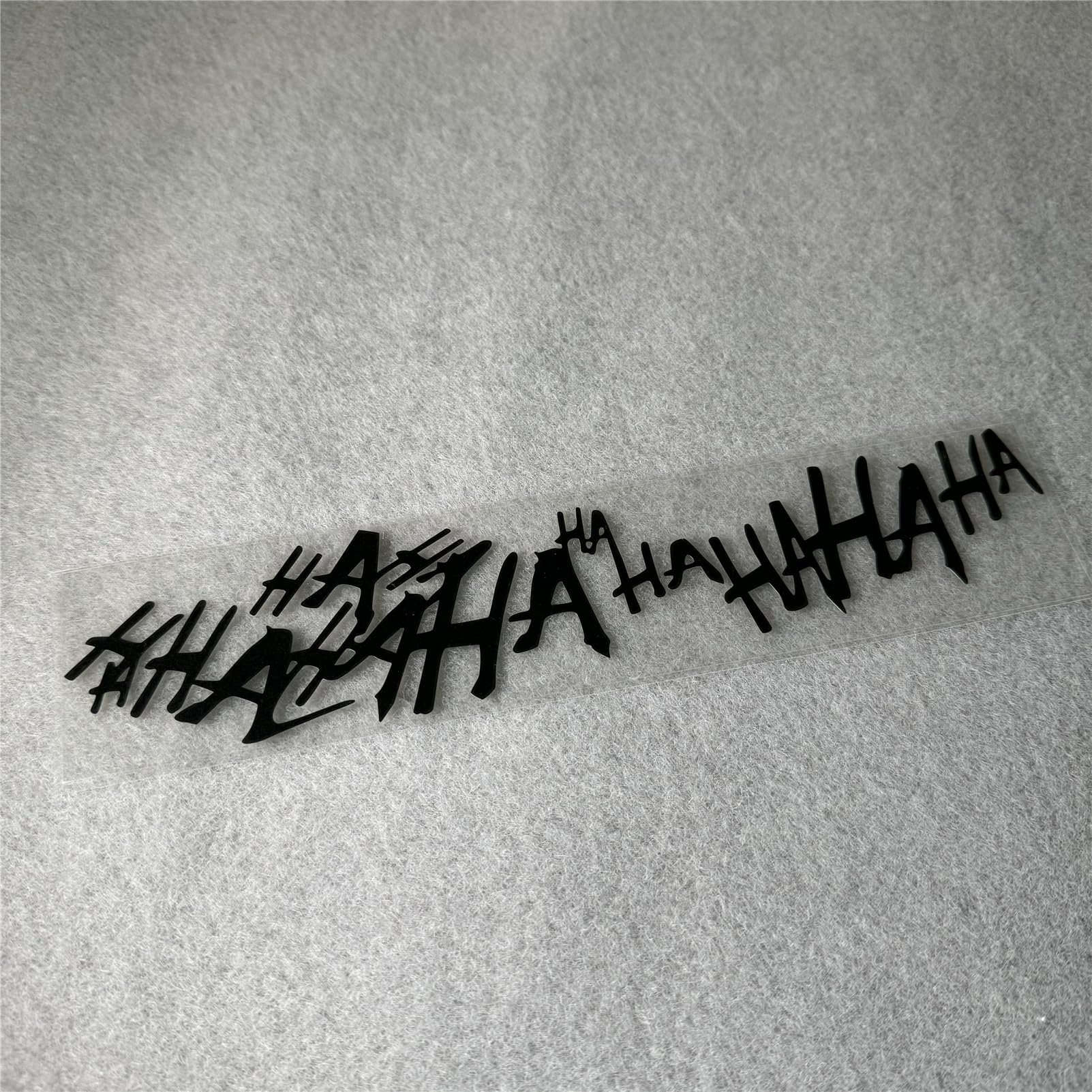 LangersunCar Styling Stickers for Classic Film Why So Seirous Hahaha Laughing Decoration Decal Auto Window Tool Box Motorcycle Applique 240x50mm (Black)