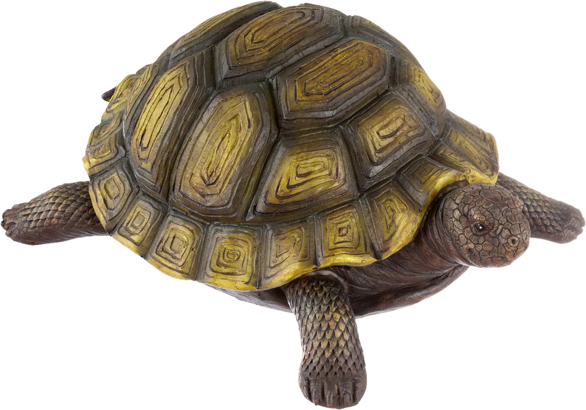 Pure Garden Turtle Statue,Green / Brown