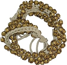 Music Gallery Ghungroo 100-100 Bells Pair, Ghungru 2 cm 100 Bells, 16 No. Big Bells (Total 200 Bells) Dancing Bells Anklets