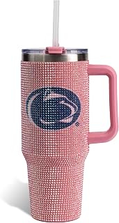 The Memory Company Vaso con licencia NCAA de 1,134.0 g, color rosa brillante para el día del juego, Universidad de Michigan