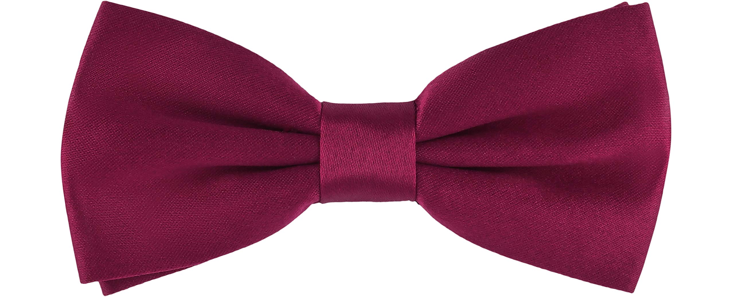 Ladeheid Children Kids Boys Bow Tie M (10cm x 5cm, Burgundy)