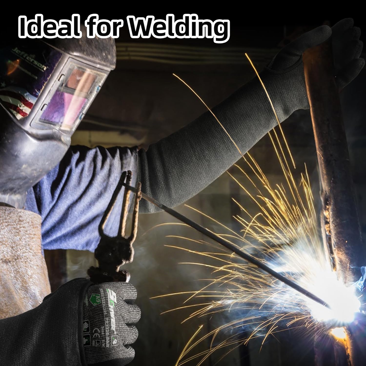 Schwer ANSI A9 Cut Resistant Arm Sleeves PM916, 18in 2-Ply Construction Flame Resistant Welding Sleeves for Work, Ultimate Performance, Level 4 Heat Resistant Arm Guards for Glass Blowing, Automotive - Image 6