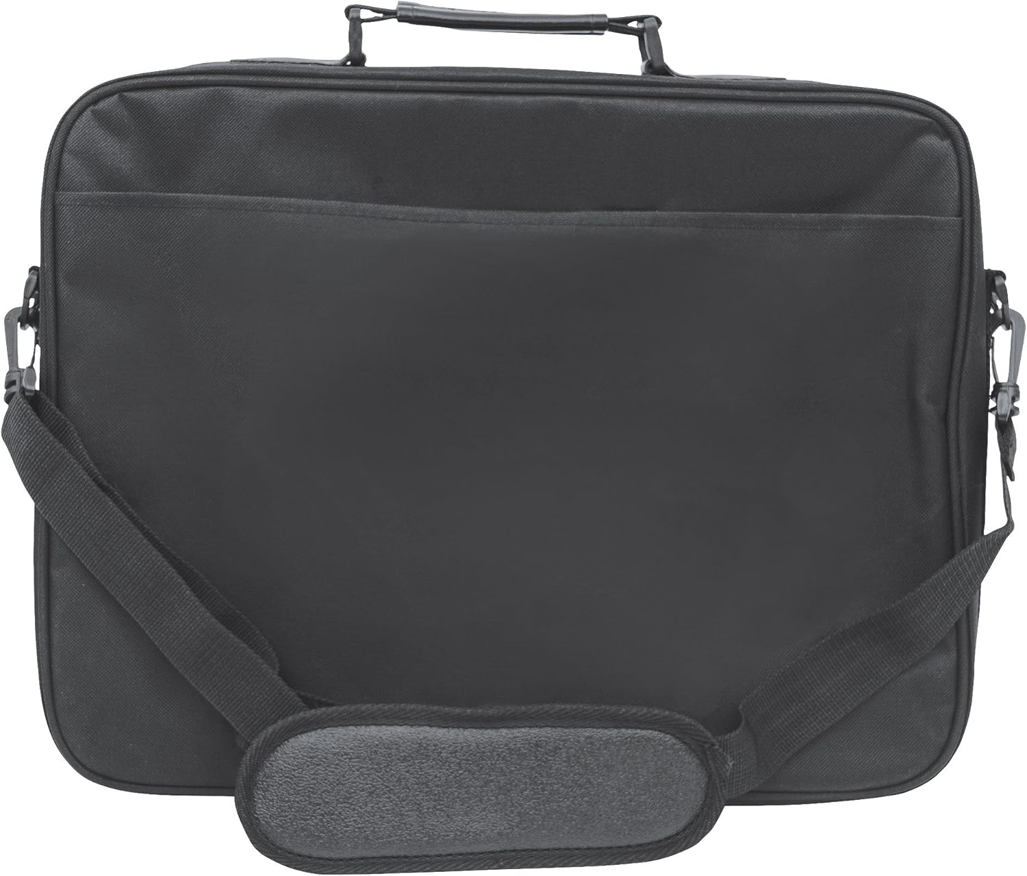 Manhattan 17 Inch Laptop Briefcase Shoulder Bag, Ultra-Lightweight & Padded Compartments, for Carrying Laptop, Notebook, Macbook, Tablet, Black, 3 Yr Mfg Warranty - 421560