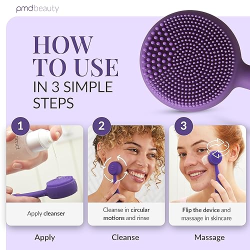Miniatura 5 de PMD Clean Mini - Smart Facial Cleansing Device with Silicone Brush  Anti-Aging Massager - Waterproof - SonicGlow Vibration Technology - Clear Pores