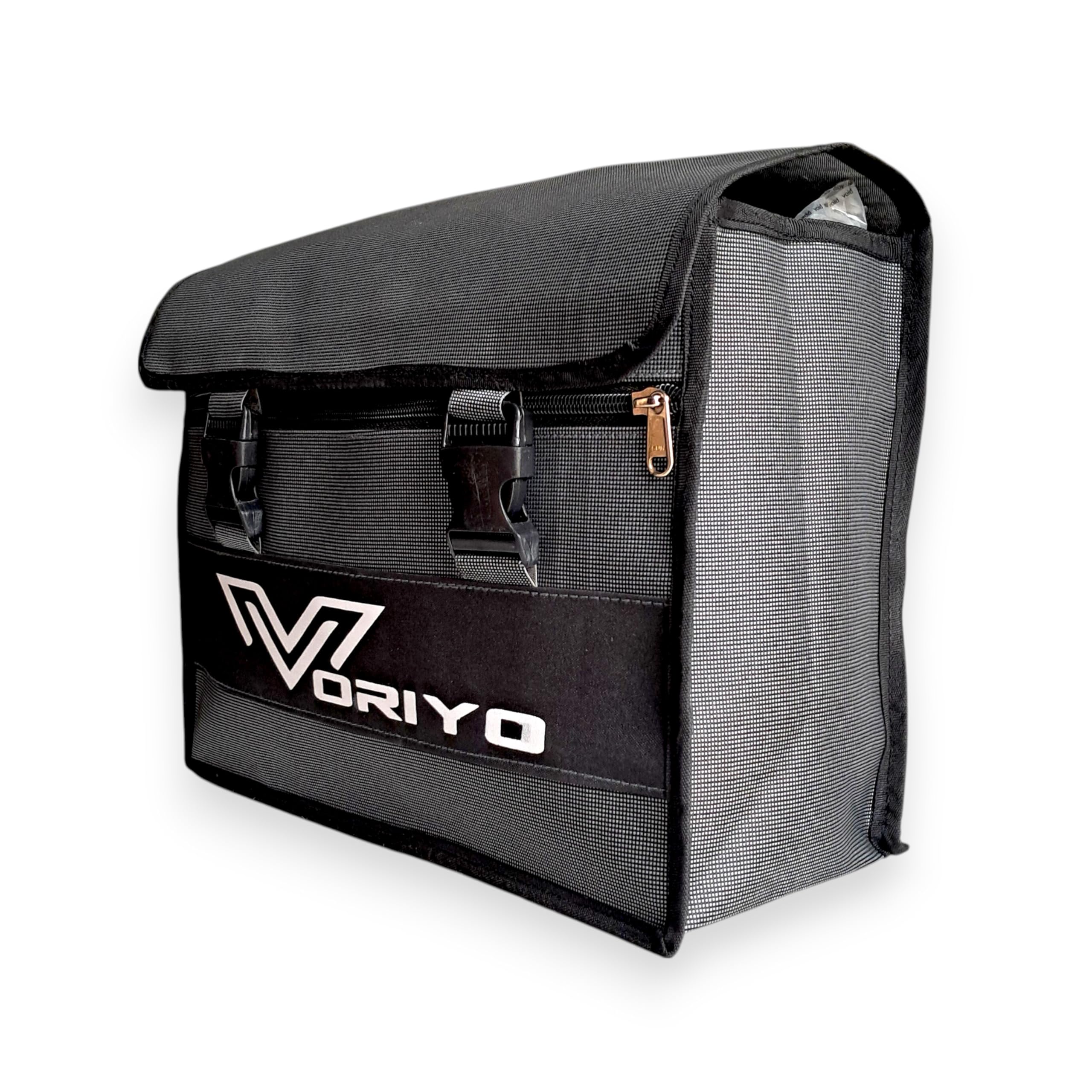 VORIYO Bike Saddle Bag Motorcycle Side Bag use for All Bikes Grey Color (B6E)-image-7