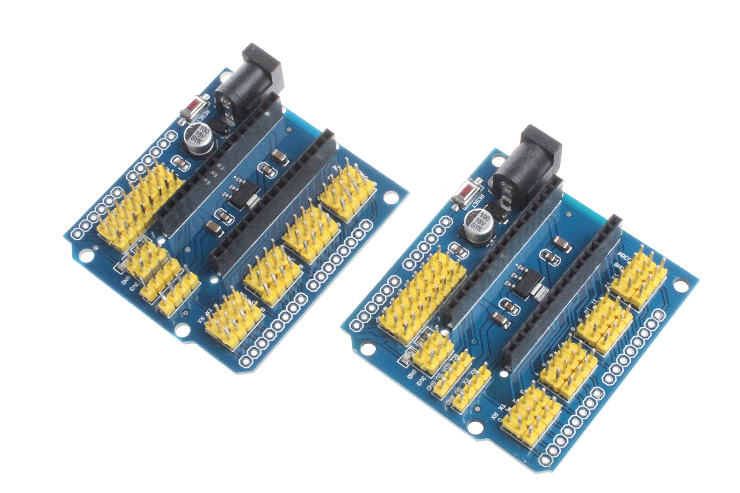 NOYITO NANO I/O Expansion Sensor Shield Module for Arduino UNO R3 Nano V3.0-2Pcs