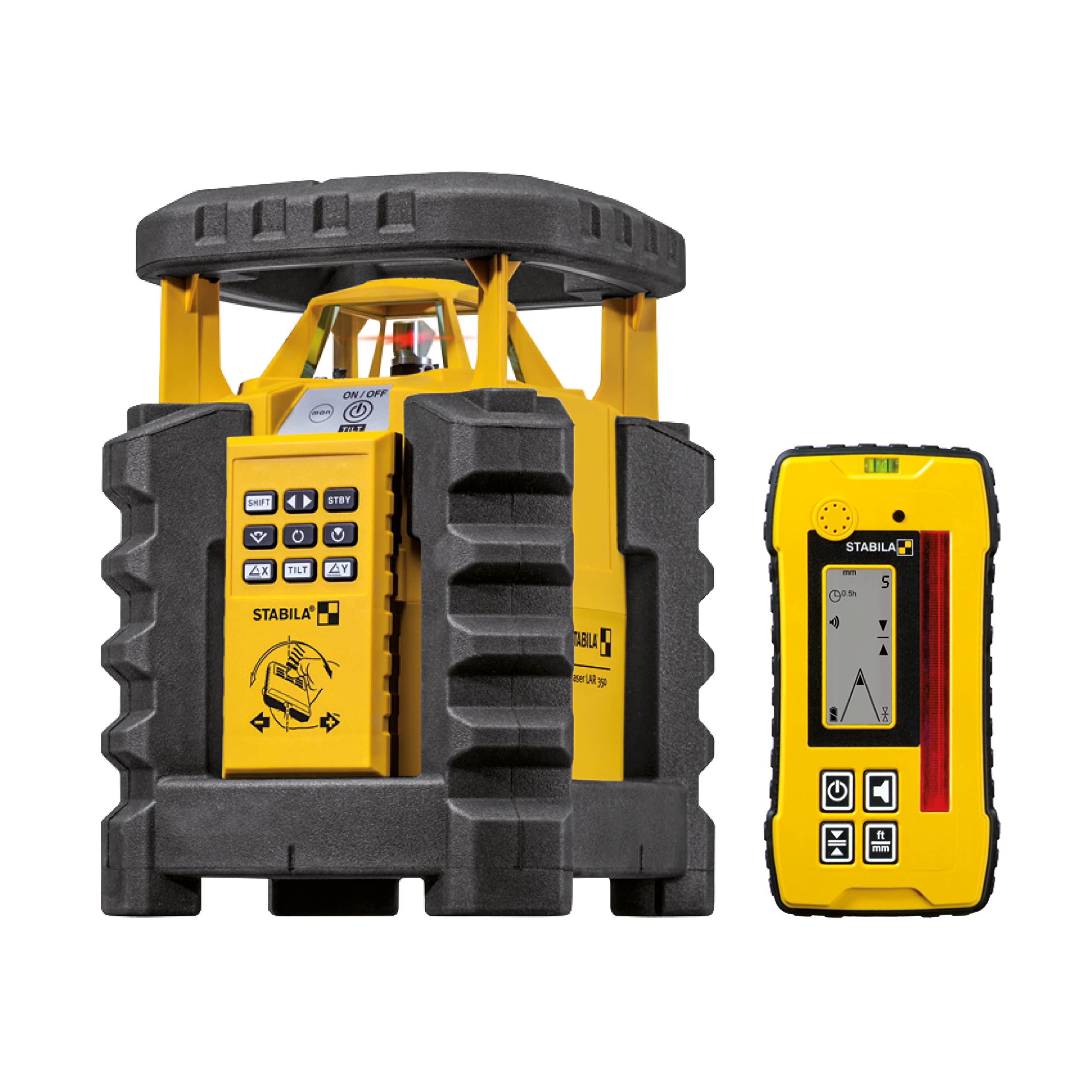 Stabila 19019 Láser rotativo, Amarillo, 7-teiliges Set