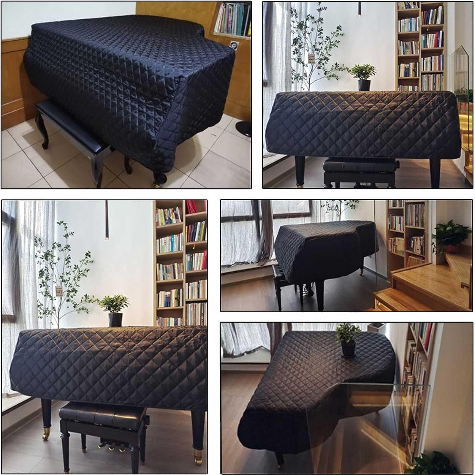 Klavierabdeckung, Flügelabdeckung, Staubdichte, Waschbare Klavierabdeckung, Baby-Flügelabdeckung, Dekoratives Schutzhüllentuch/a/200Cm/79In