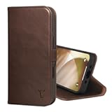 TORRO Leather Case Compatible with iPhone Air 6.5" 2025 - Premium Leather Wallet Flip Case with Kickstand and Card Slots (Compatible with Official MagSafe Chargers) - Dark Brown