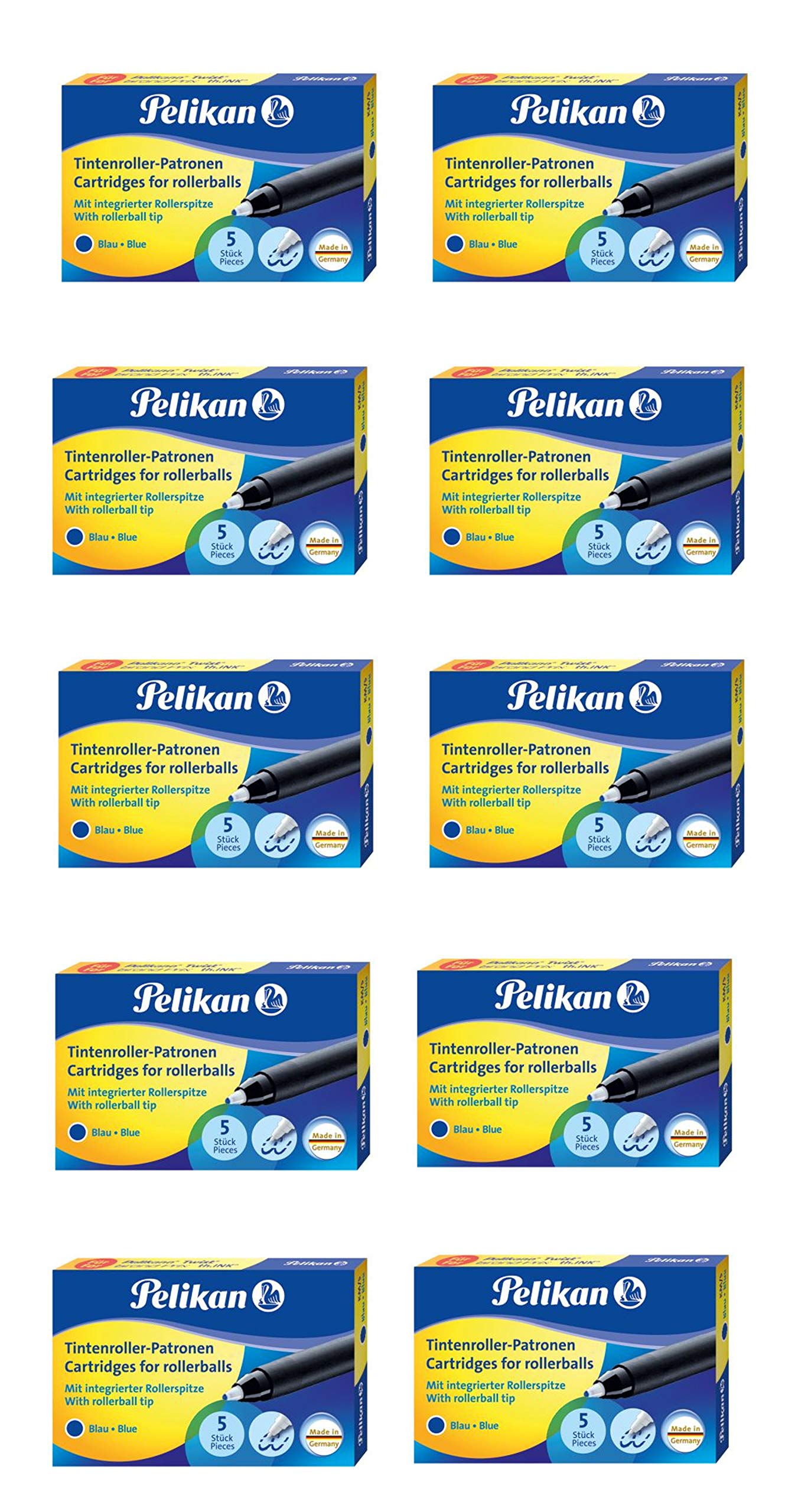 Pelikan Tintenroller Patrone 10 Packungen