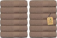 Vista 19 de Paquete de 12 paños de primera calidad (13 x 13 pulgadas), 100% algodón hilado en anillo, paños de lujo Toallas faciales ultrasuaves Paños