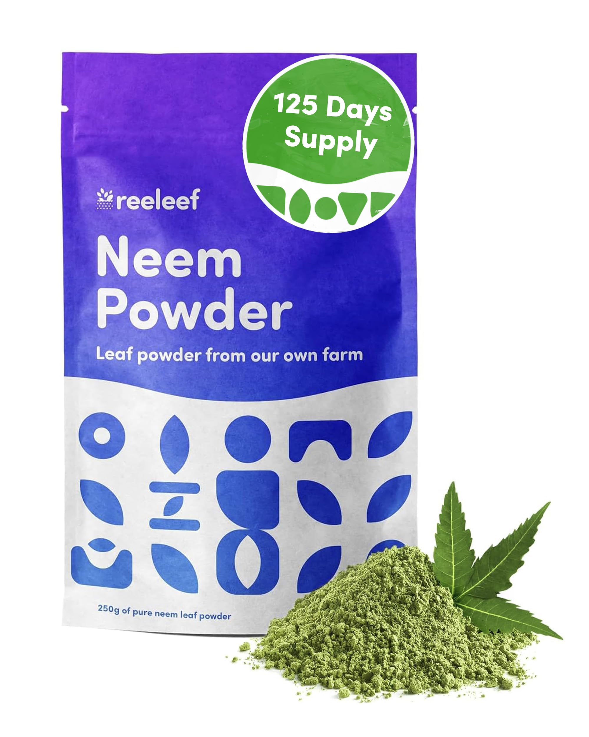 Neem Powder from Pure Neem Leaves - 8.8 oz - Effective Neem Powder Made with Certified Organic Neem Leaves - No Additives - Vegan Friendly