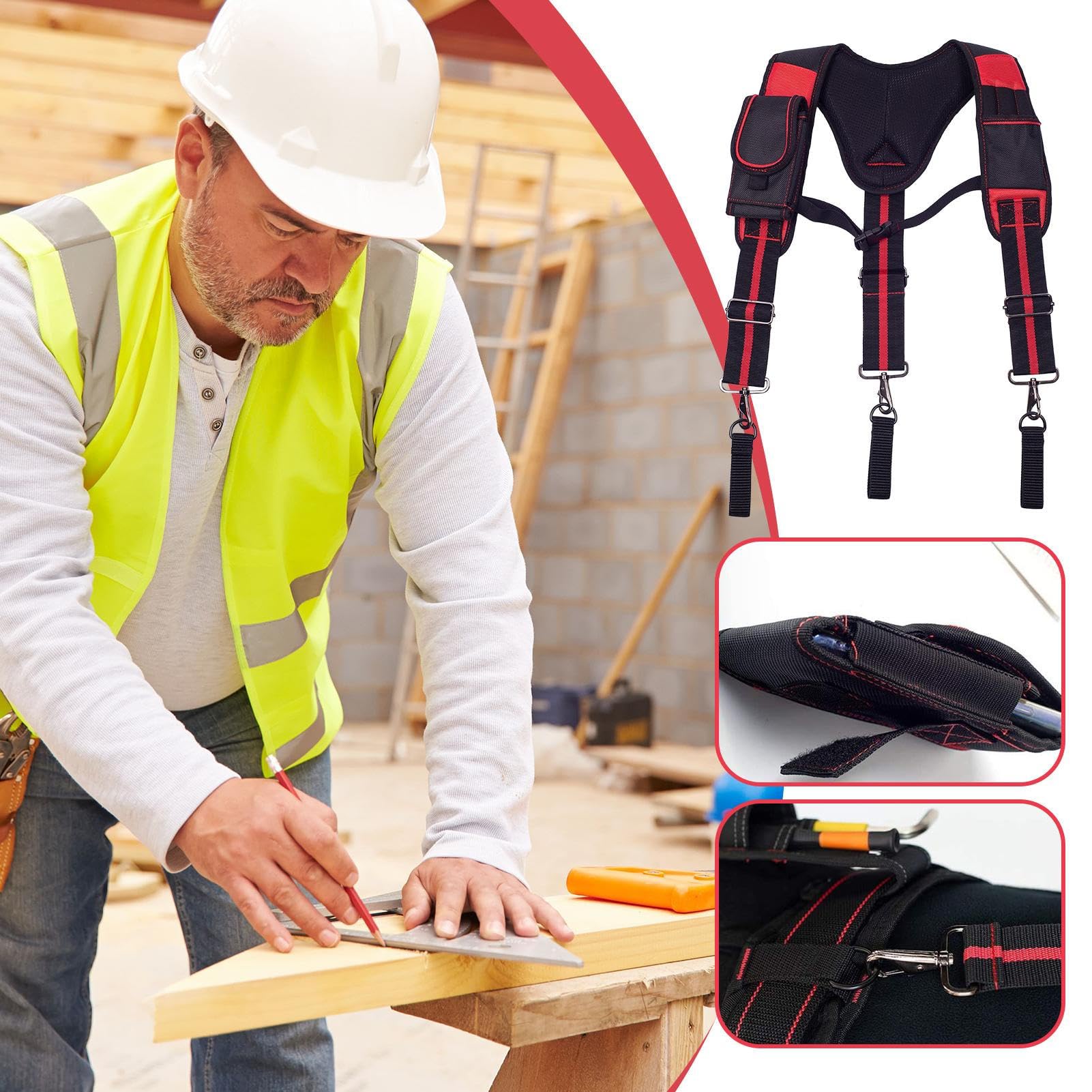 Bretelles Pour Ceinture À Outils Harnais De Sécurité Pour Construction