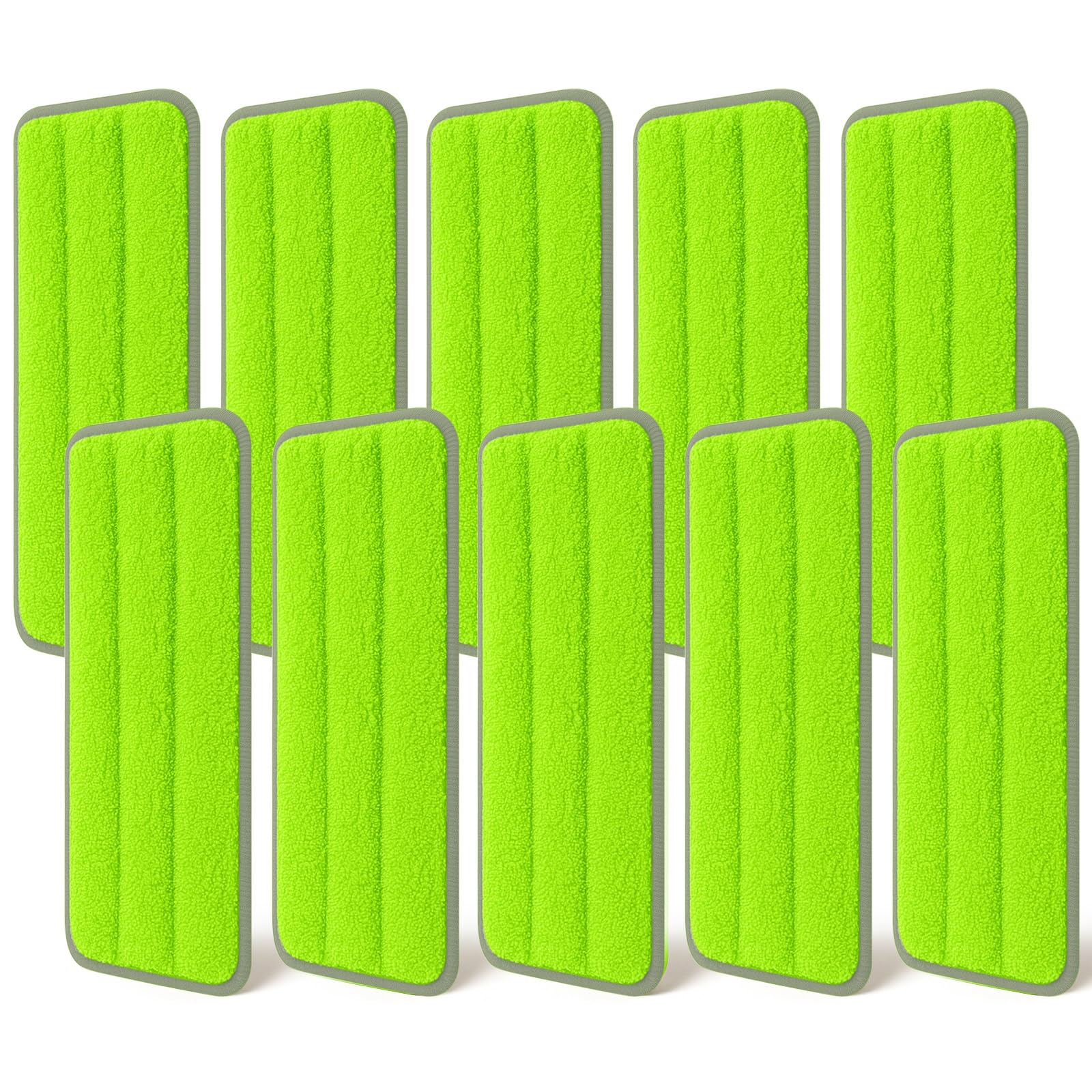 10 almohadillas de repuesto para mopa, compatibles con la mopa Libman Rinse 'n Wring, almohadillas universales para mopa, repuestos para cabezal de mopa, mopa húmeda lavable, compatible con la mayoría de mopas de 11 a 13 pulgadas.