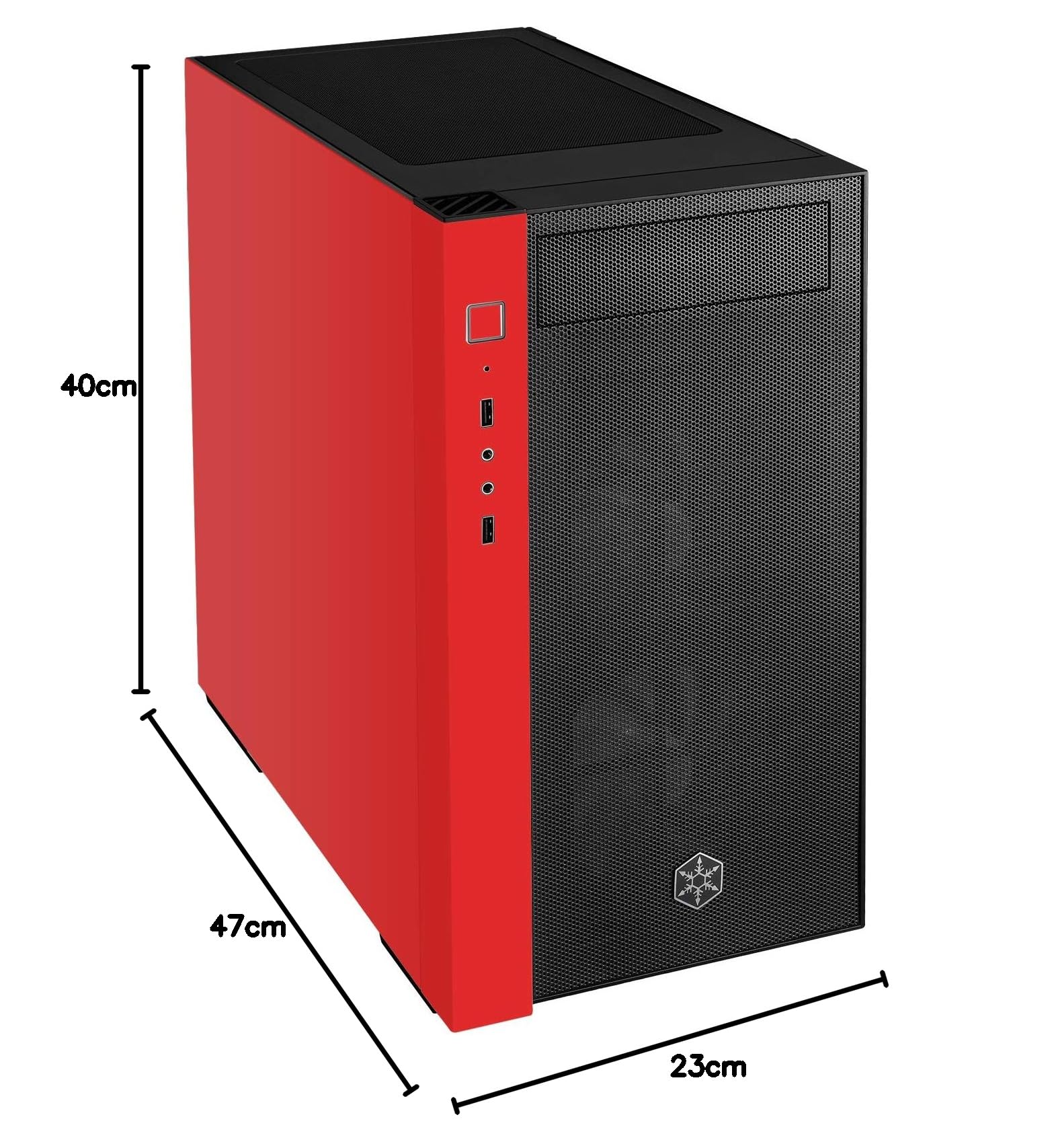 SilverStone強化ガラスMicro-ATX PCケース RGBファン付き Amazon | SilverStone Redlineシリーズ RGB ファン+強化ガラス PC