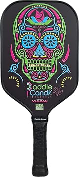 Vulcan | Paddle Candy Sugar Skull Pickleball Paddle | Hybrid Performance | Polypropylene Core | USAP Approved | Multiple Options