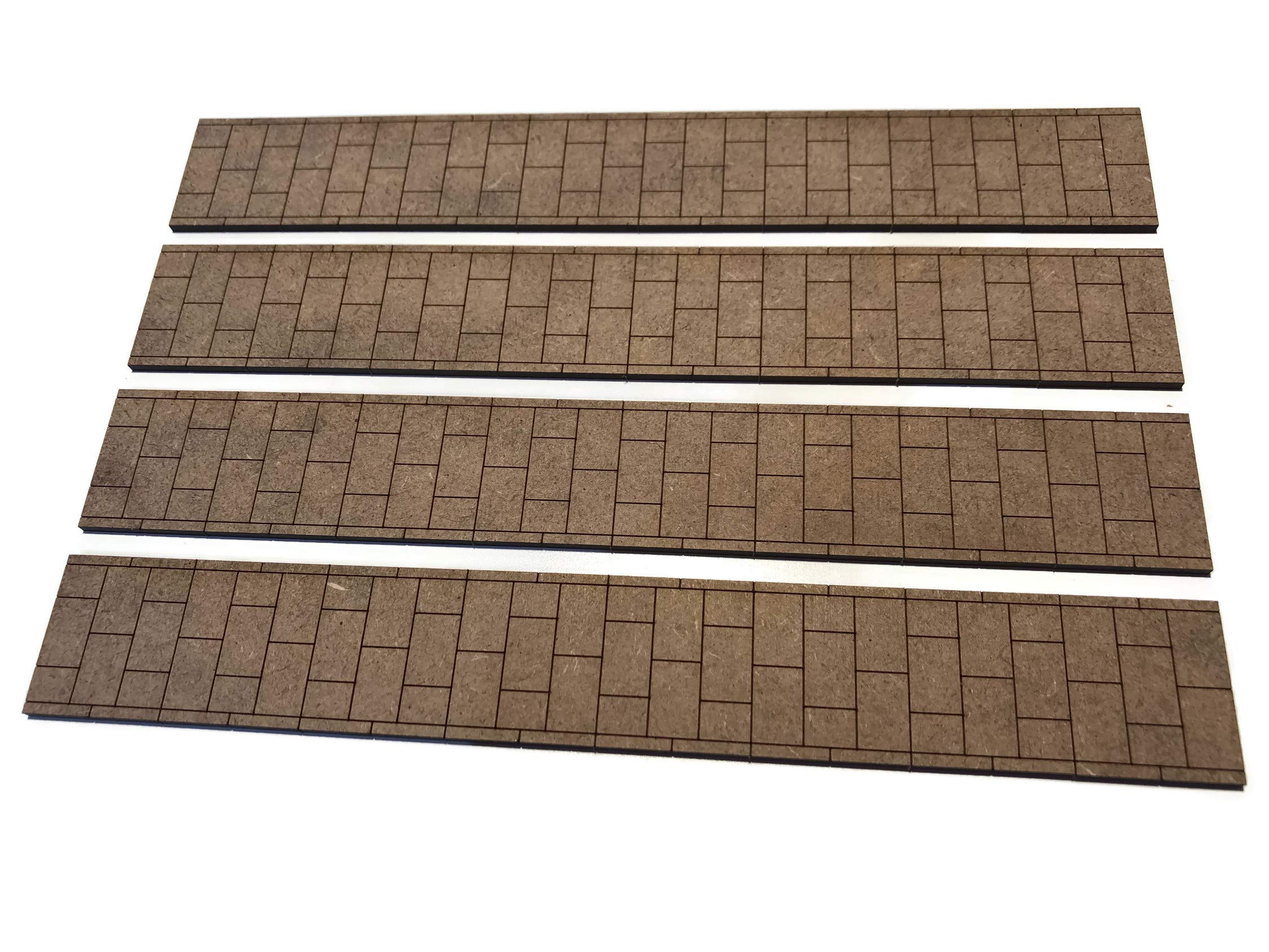Buy Scale Model Scenery LX217OO Laser Cut MDF Pavement Strips For OO Gauge Model Railway & 176