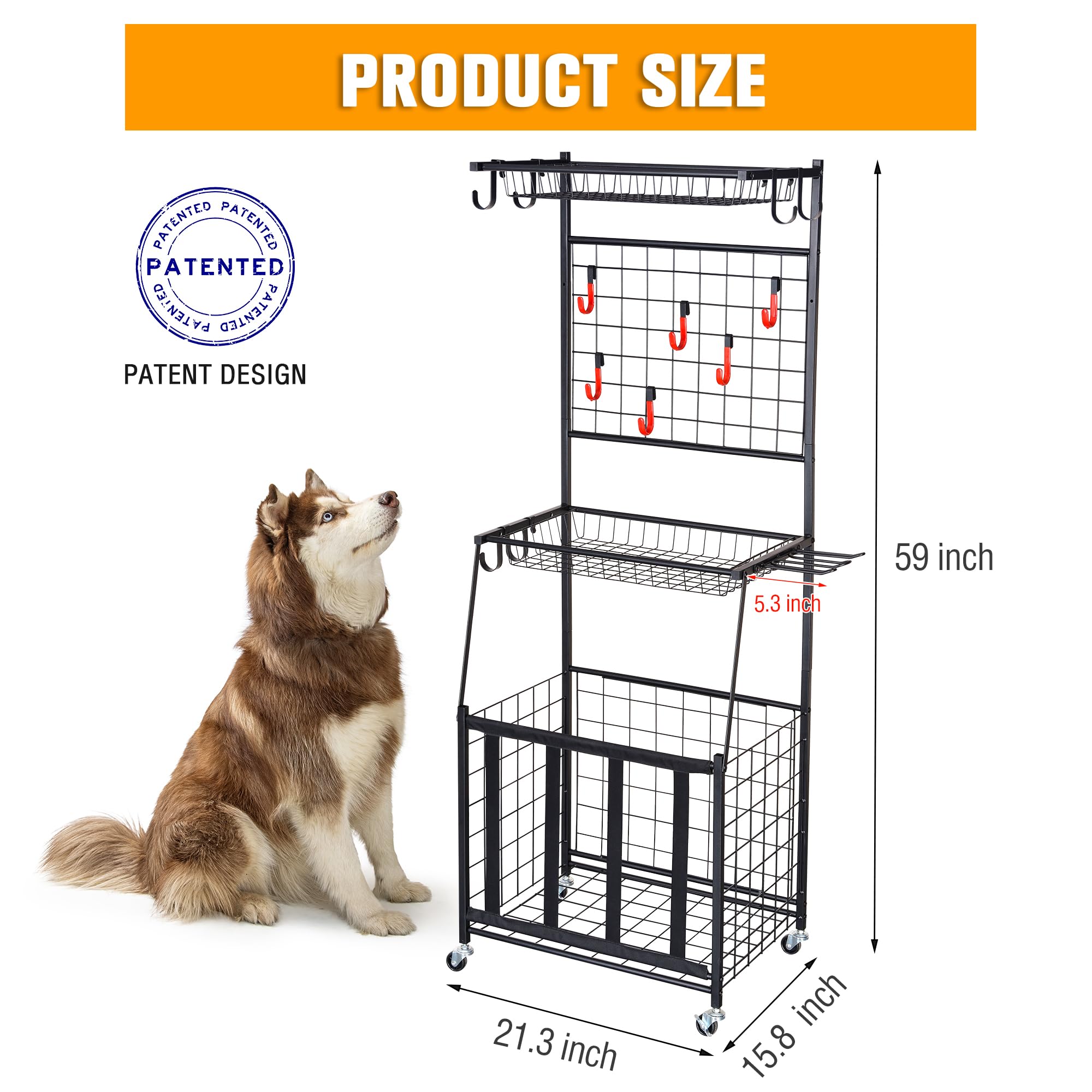 Support Rangement Sportif 54x54x69cm Sangles élastiques Chariot Rangement Ballons Sport Storenization - 54x54x69cm, 4 Roues, Sangles élastiques Support Basket Volley Football Support Rangement Sportif 54x54x69cm Sangles élastiques Chariot Rangement Ballons Sport Storenization - 54x54x69cm, 4 Roues, Sangles élastiques Support Basket Volley Football