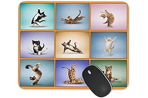 Yoga Cat Mouse Pad: Enhance Your Digital Sanctuary with Feline Serenity