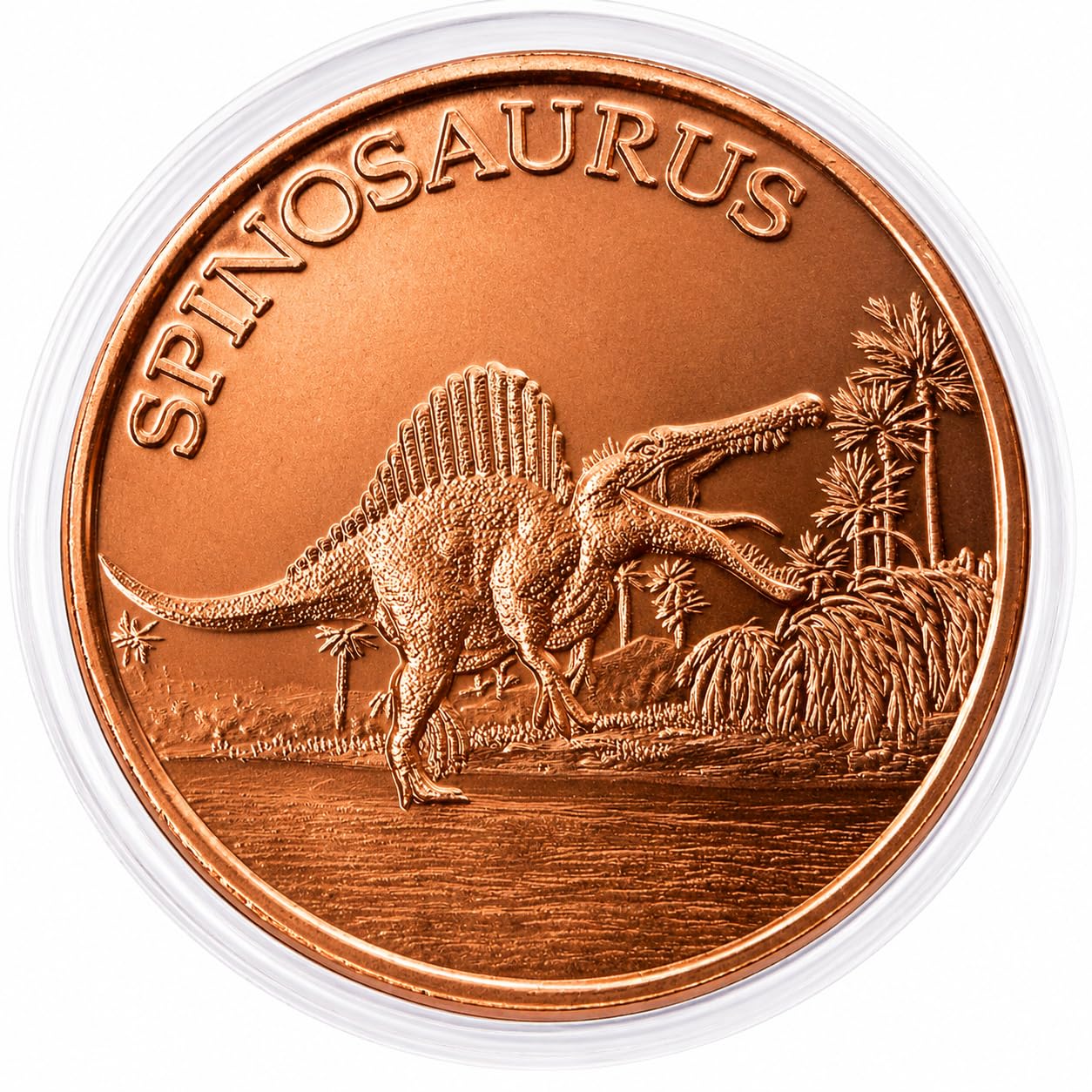 Amazon.com: Spinosaurus Dinosaur 1 oz Pure .999 Copper Round 39mm
