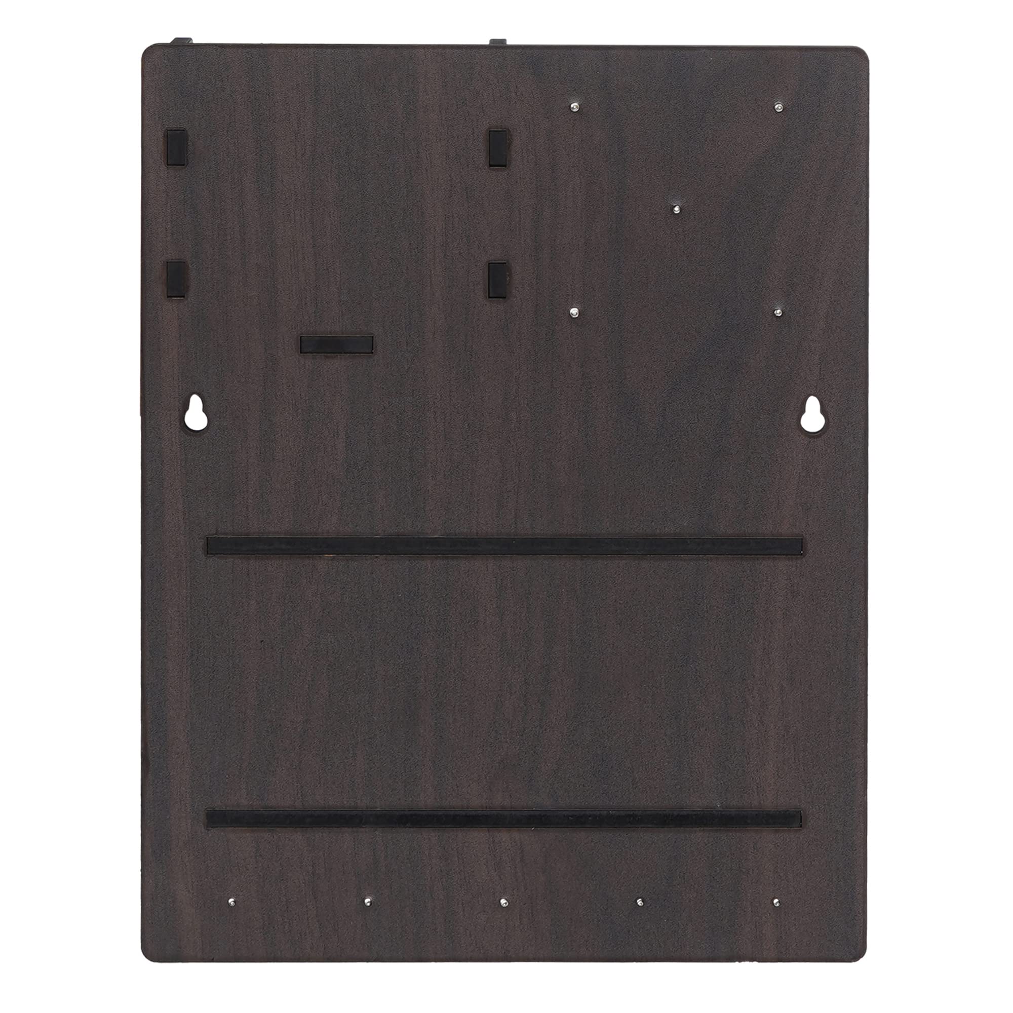 Webelkart Llavero premium para colgar en la pared, soporte de carga móvil (11.5 pulgadas, 10 ganchos), madera