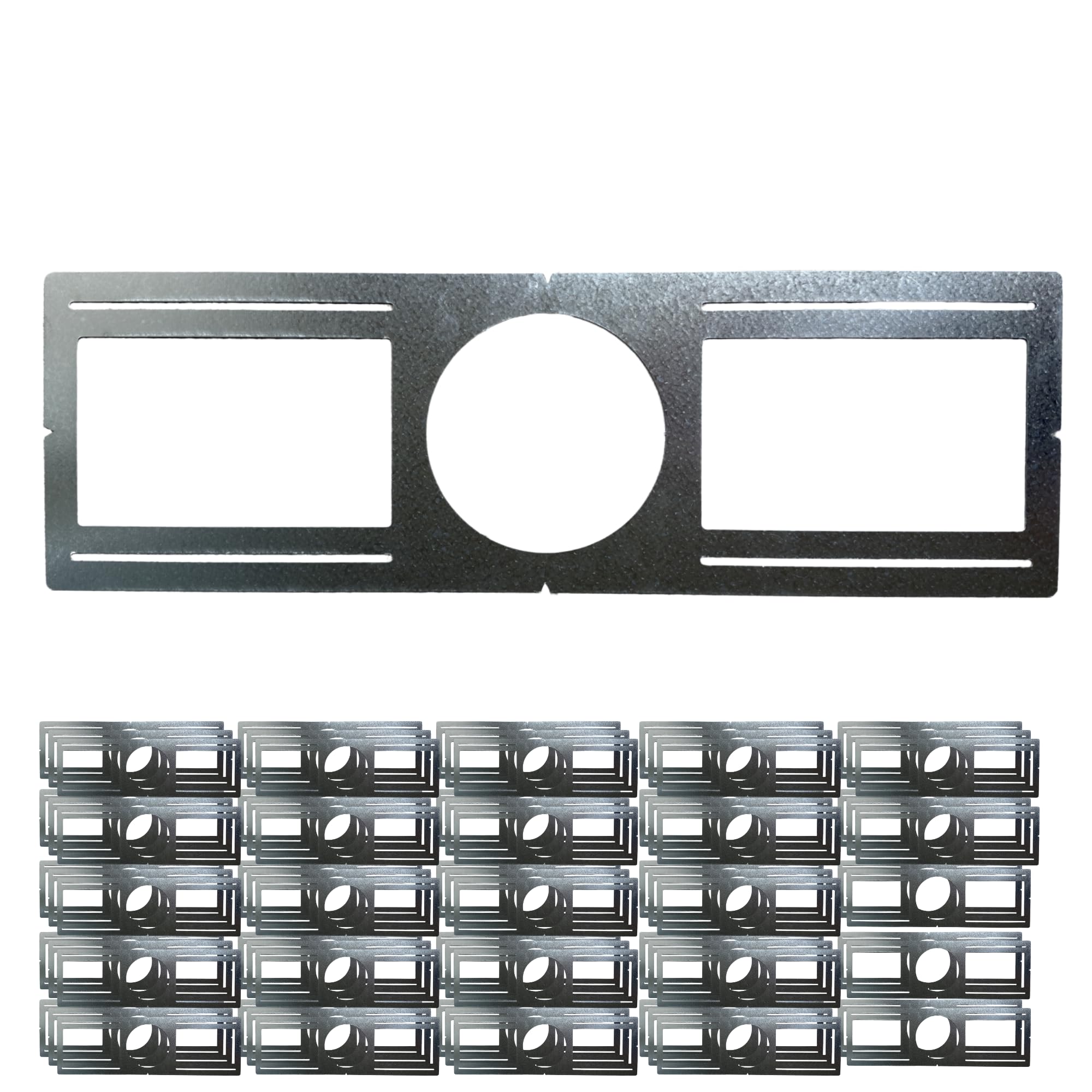 72 Pack Bulk New Construction Mounting Plate Round Hole 6