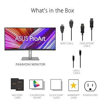 Amazon.com: ASUS ProArt Display 34” Ultrawide Curved