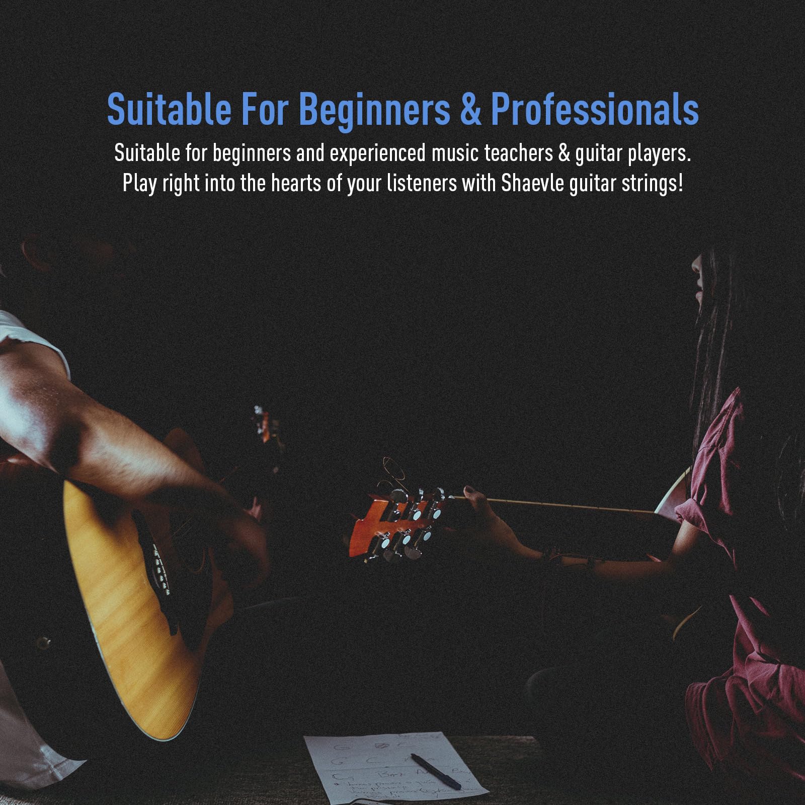 Set 3 Corde Per Chitarra Acustica - In Acciaio Per Principianti E Professionisti - Foto 5