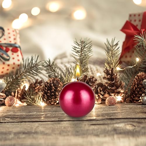 Miniatura 6 de Mega Candles Juego de 4 velas redondas metálicas sin perfume de 3 x 3 pulgadas, vacaciones, temporada, fiestas, devocionales, iglesia, corona,