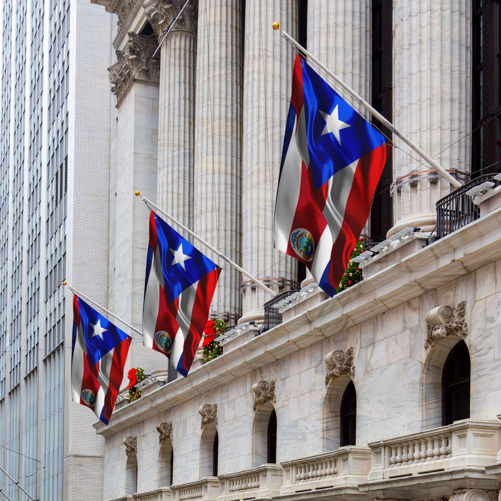 Costa Rica Flag 2x3 Feet - Polyester Banner With Grommets For Indoor/Outdoor Display, 24x36 Inches - View #12