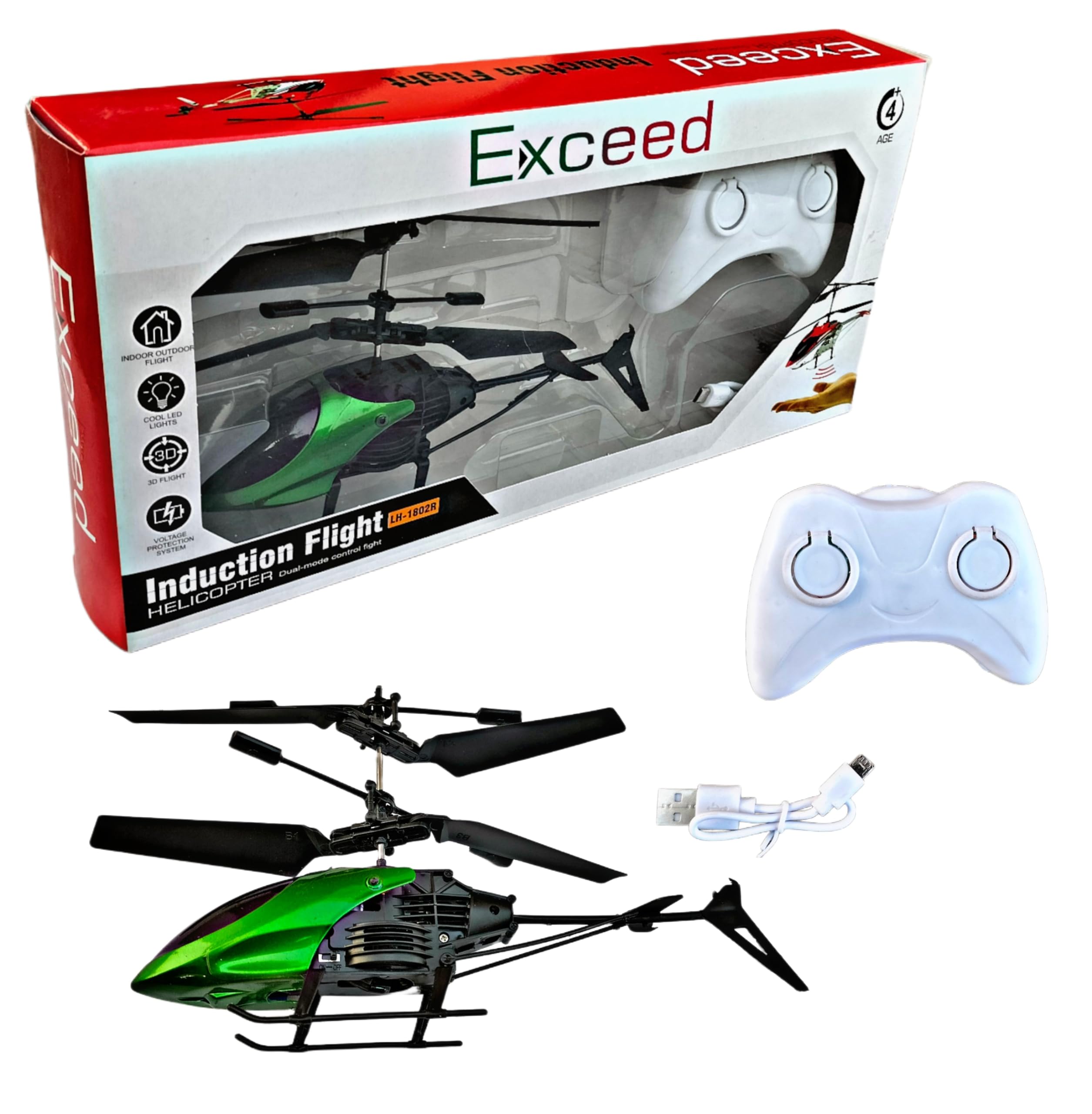 RUHANI Remote Contol Exceed Helicopter with Up and Down Movement and Hand Sensor for Upward Movement for Kids (Green) (B0CNN4TN5M) Amazon Price History, Amazon Price Tracker