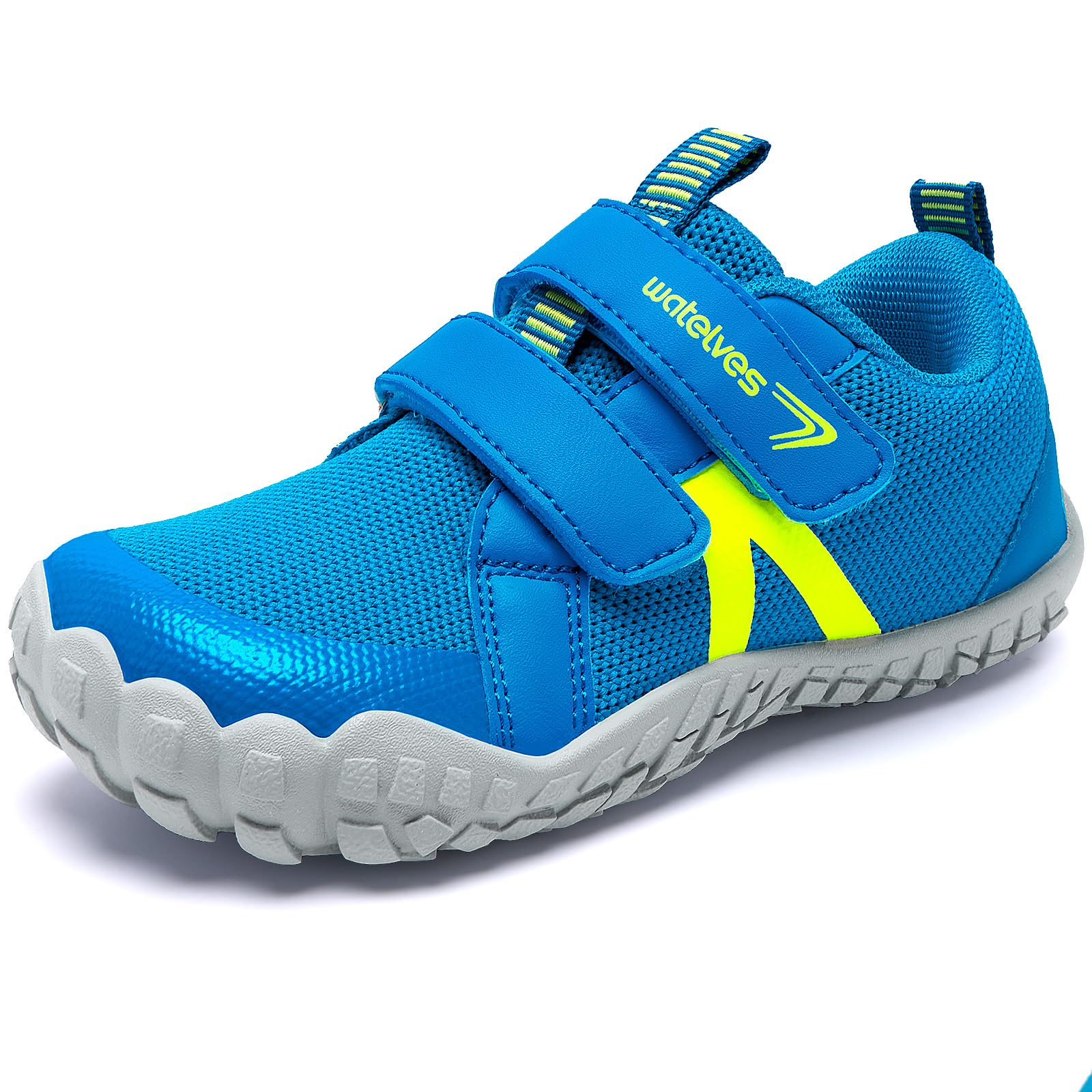 WateLves Barfußschuhe Kinder Barfussschuhe mit Klettverschluss Jungen Mädchen Atmungsaktiv,Größe 25-36 EU