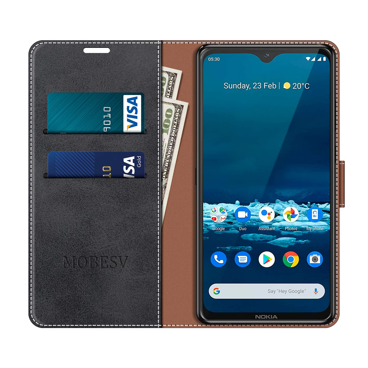 Custodia Per Nokia C30 Flip Caso Cover Protettiva A Libro - Foto 6