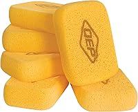 QEP Extra Large Grouting Sponge 6-Pack, 7.5x5.5 Inch Heavy Duty Tile Cleanup, Car Wash, Yellow