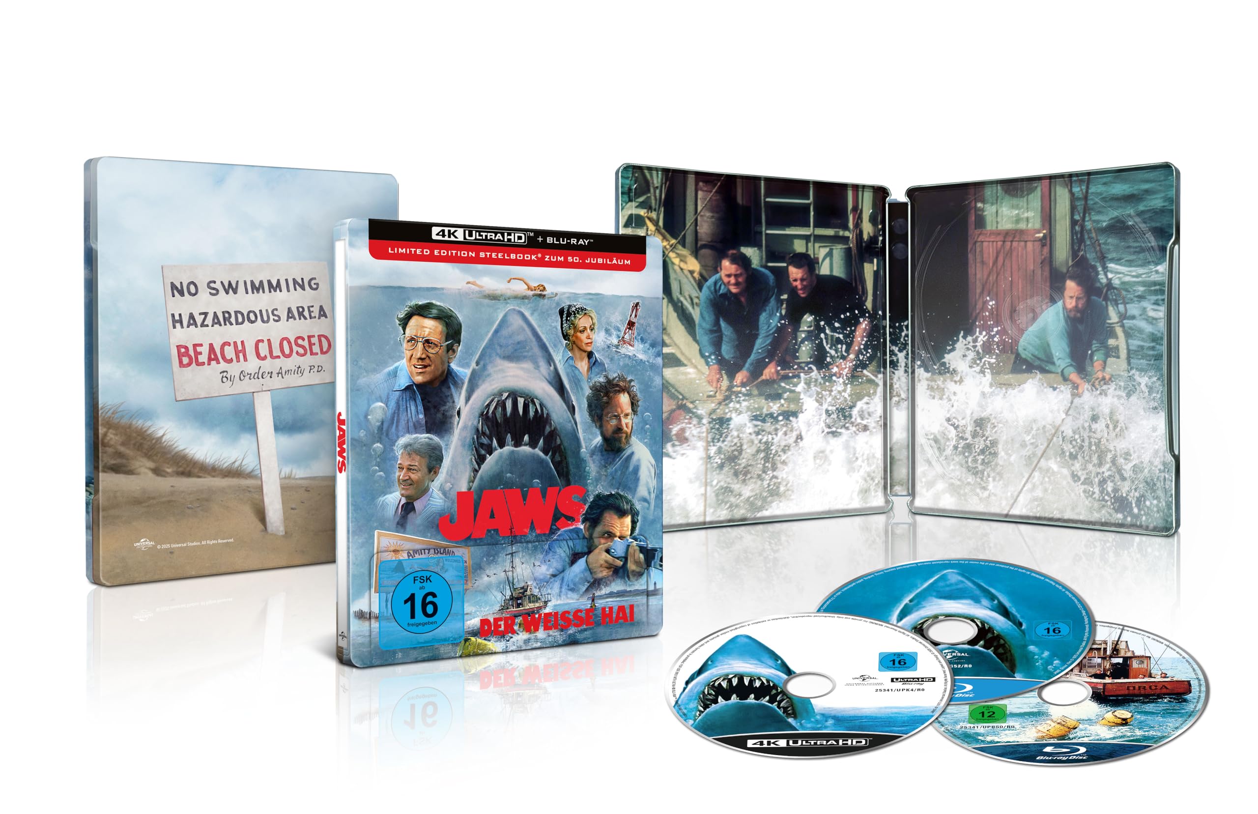 Der weiße Hai - Steelbook - Limited Edition (4K Ultra HD) (+ Blu-ray)