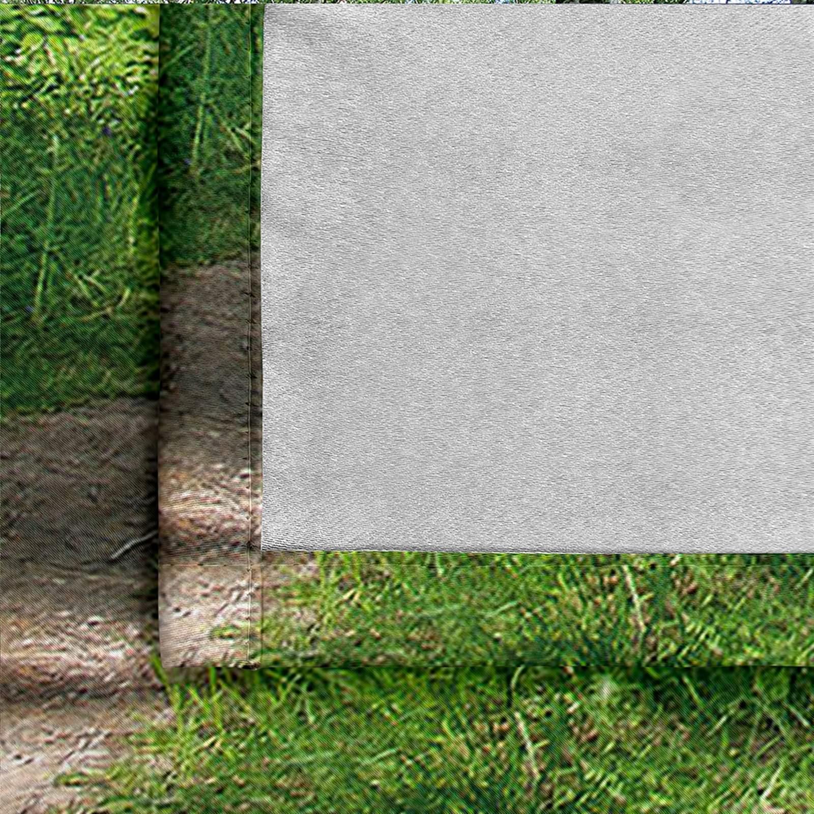 Vorhänge Verdunkelung, Gardinen Grün Natur Wald H 183 x B 107 cm Blickdicht Vorhang mit Ösen für Wohnzimmer, 2er Set