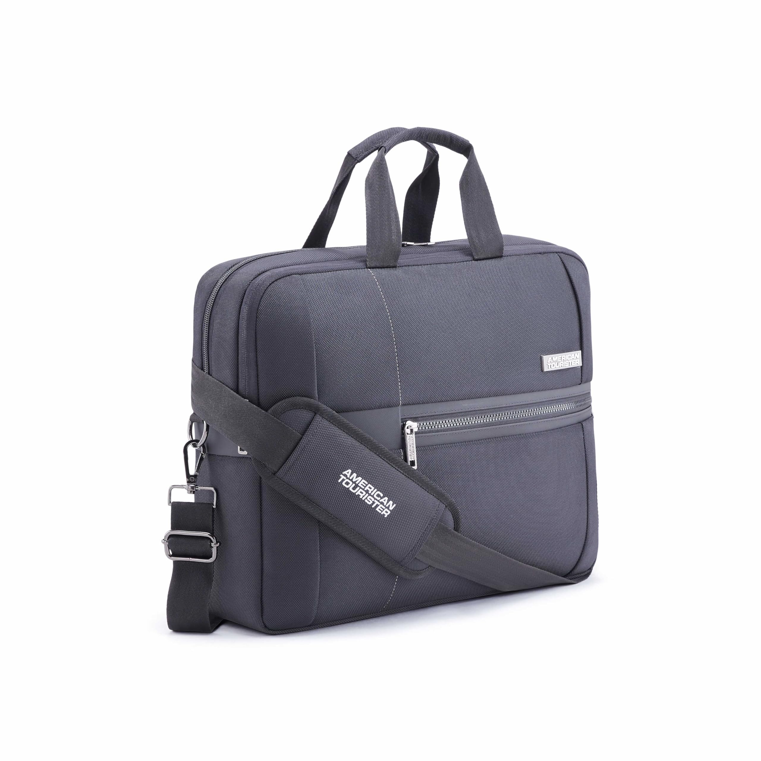 Luxe Biz | 14 Ltrs | 1 Compartment | Detachable & Adjustable Strap | Small Briefcase | 1 Year International Warranty | Black-image-37