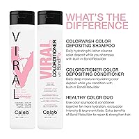 Vista 102 de Celeb Luxury Color Depositing Conditioner - Color Refresher with Bondfix Bond Rebuilder, Viral and Gem Lites, Pairs with Colorwash