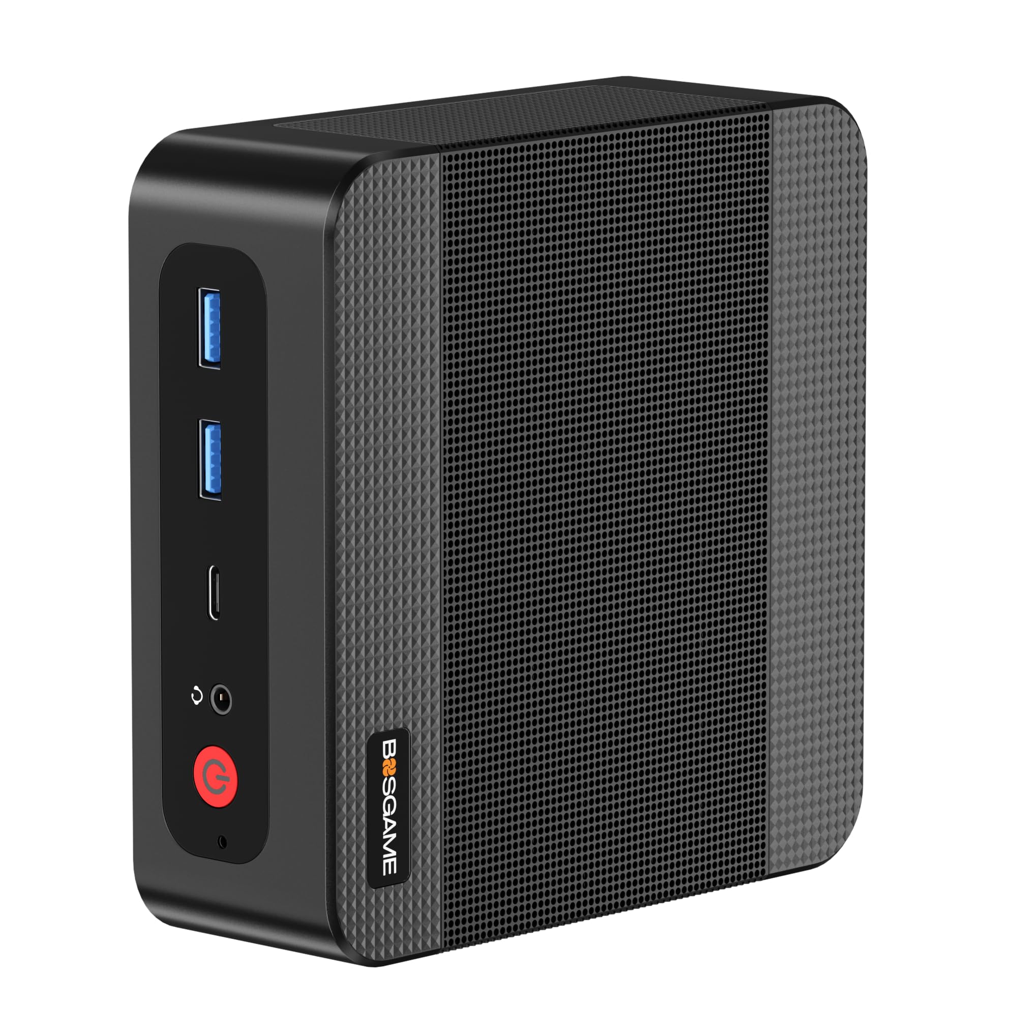 BOSGAME P4 Ultra Windows 11 Pro Business Mini-PC AMD Ryzen 7 7730U, 8 Kerne, 16 Threads, bis zu 4,5 GHz, 16 GB DDR4 RAM, 1 TB SSD, 4K@60Hz Triple Display, HDMI, Type-C, USB3.2, LAN, Wi-Fi 6E, BT5.2
